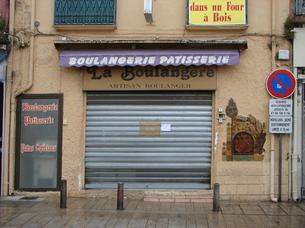 La Boulangère, centre ville Elne avant intervention.